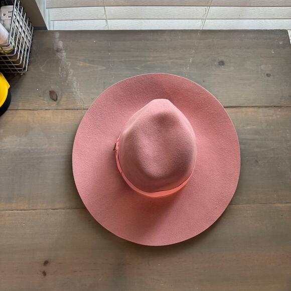 San Diego Hat Company Pink Wool Felt Fedora Gaga Joanne Sz O/S NWT - Picture 5 of 13